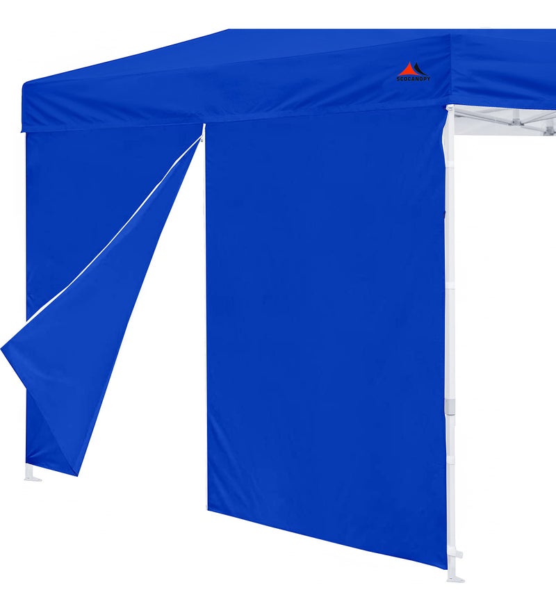 SCOCANOPY Door for 10x10 Canopy Frame One Central Zipper Design for Easy Entry and Exit,1 Pack Canopy Door Only,Blue - Image 1